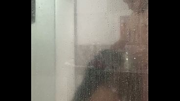 My brother-in-law ate in the shower.