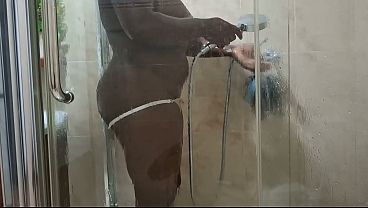 Taking a shower, washing my pussy thoroughly to go have my ex-boyfriend fuck me today. I'm going to cheat on my fiancé with my ex.
