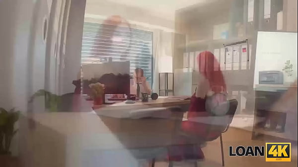Download Video - LOAN4K&period; Sexy redhead is ready to show her big tits and give her pussy for a loan
