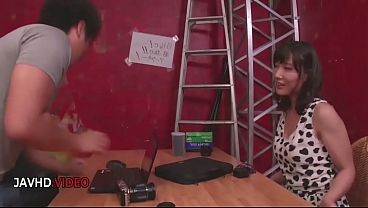 Hot Japanese MILF Takes Young Stud's Hard Cock at Home