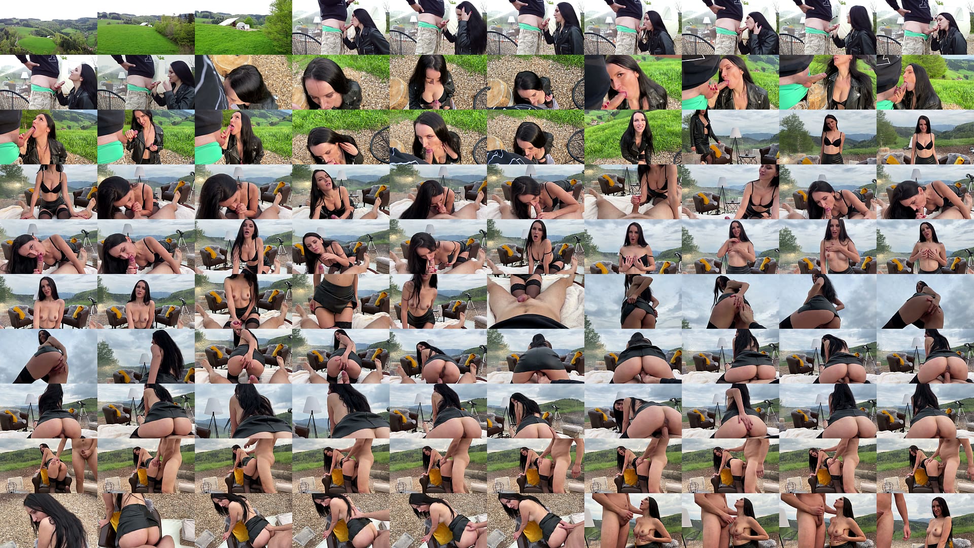 Outdoor Blowjob Turns Into Tent Creampie on Her Tits 预览图