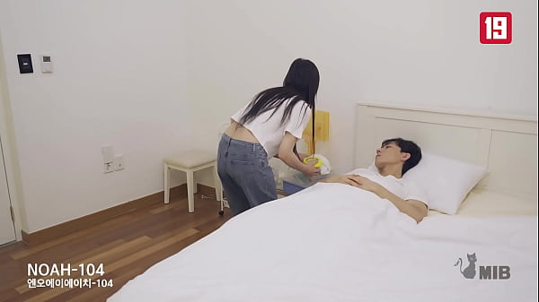 Download Video - Korea Sharehouse Landlady climbs to sick Tenant's bed to help him