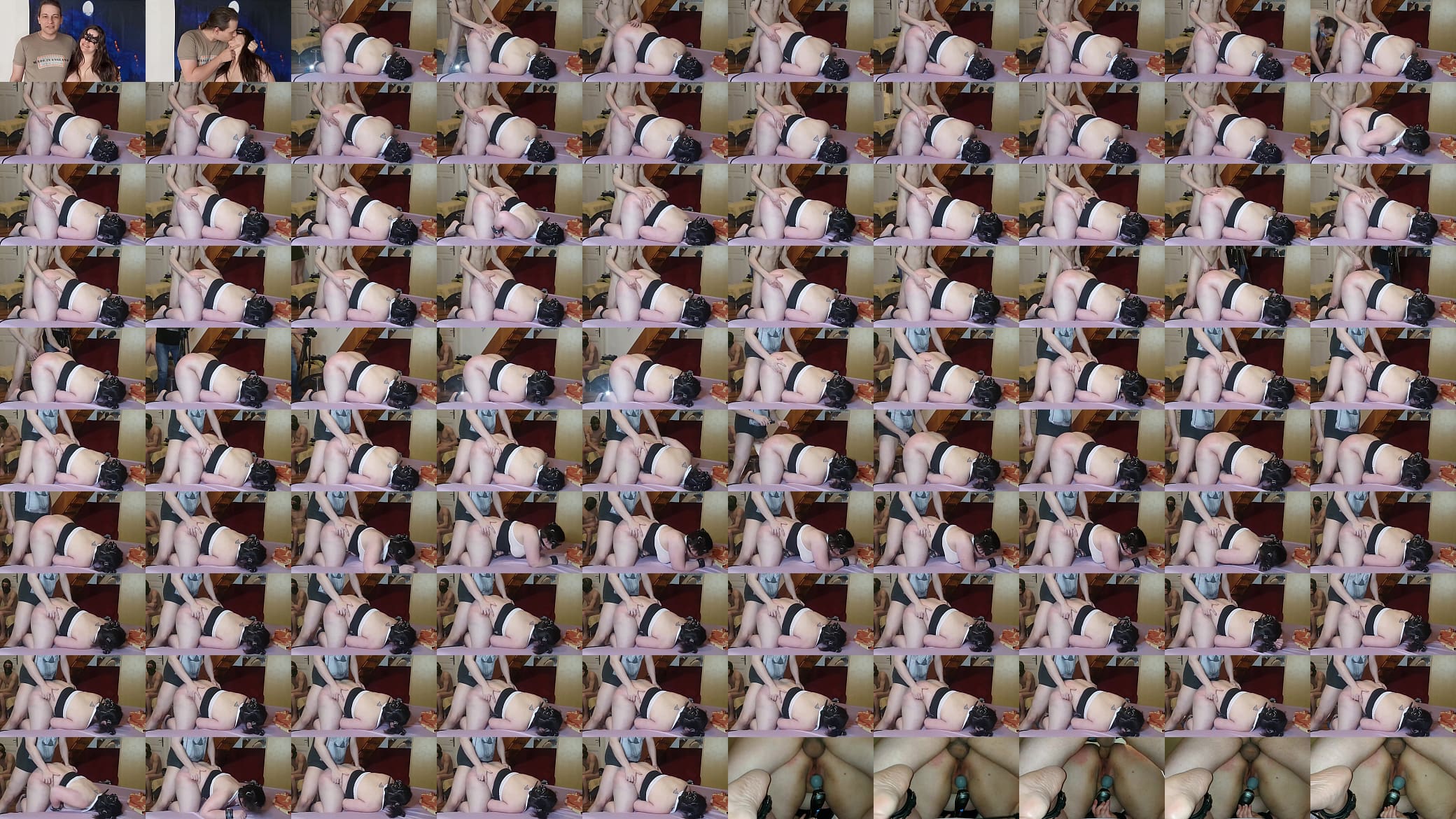 Cum dripping from her gangbanged asshole HD 预览图