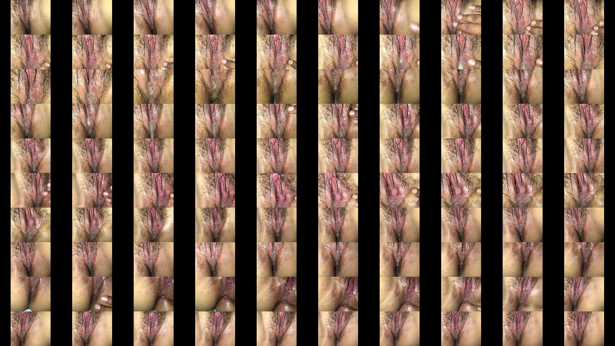 Young Latina gets a nasty creampie inside of her hairy pussy 预览图