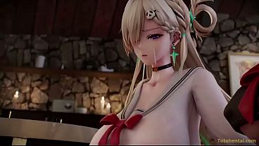 Lynae and Chisa play cards and end up naked and fucked by Rover. Wuthering Waves