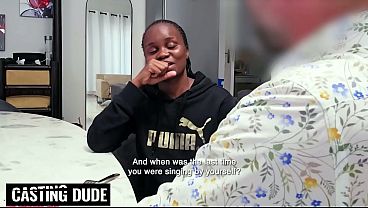 She said just a taste of something new... this shy BUSTY BLACK STUDENT got her TIGHT PUSSY STRETCHED
