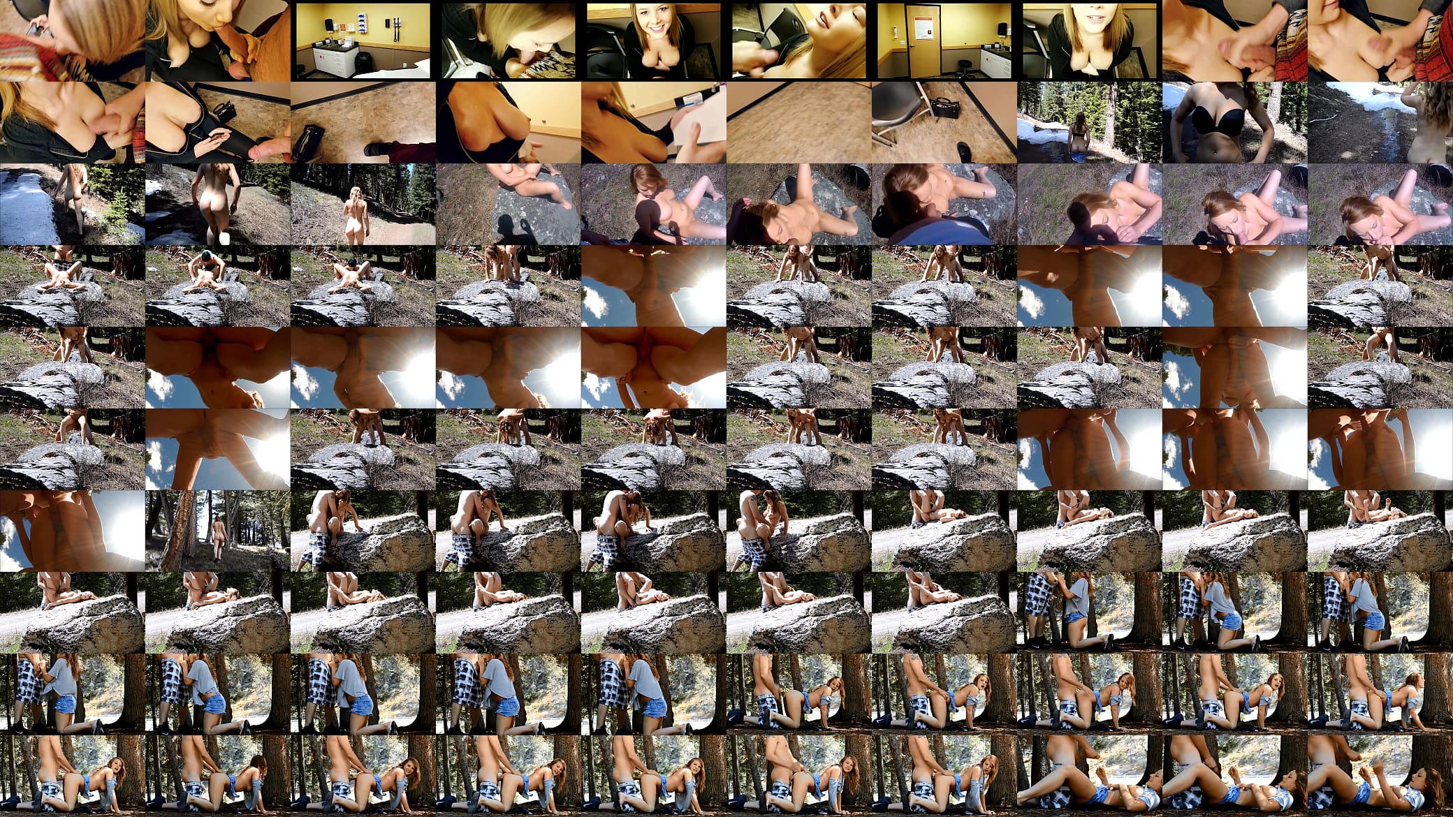 Cute Girl Doctor Blowjob and Risky Sex Outside 预览图