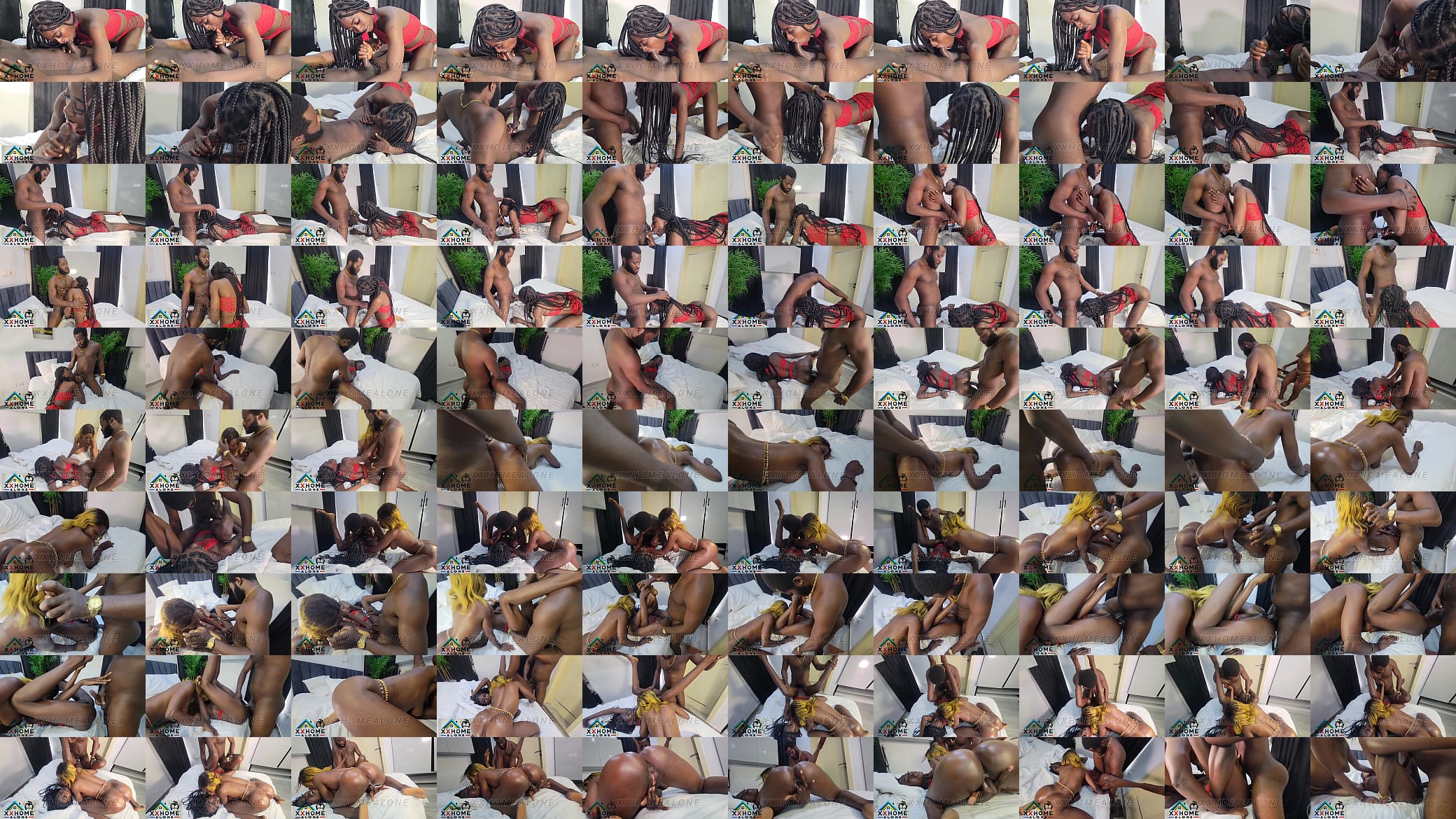Two best friends Slimy Baddie and Betty Skally share one big cock 预览图