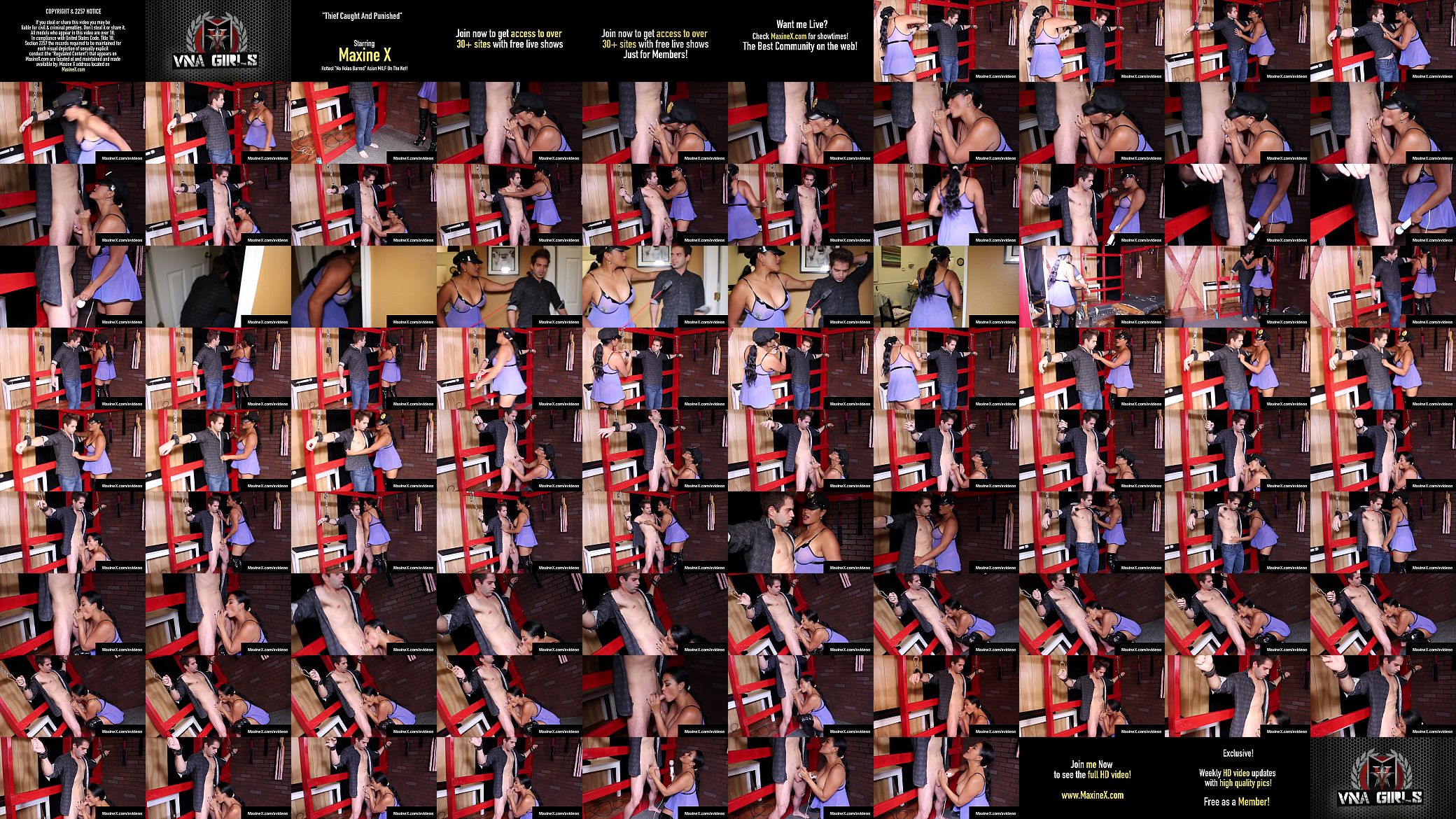 Asian Dungeon Mistress MaxineX TiesUp &amp; Fucks COVID Robber! 预览图
