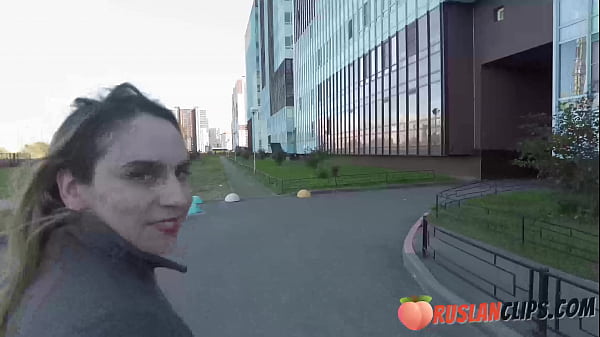 Foxy Slave Flashes Big Boobs in Public