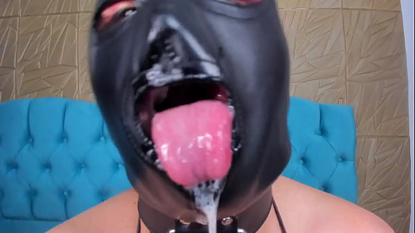 MASK BLOWJOB sucking wild camgirl by jasmin saliva chaturbate com