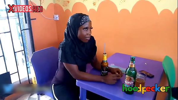 Young religious African babe fucking like a porno star.