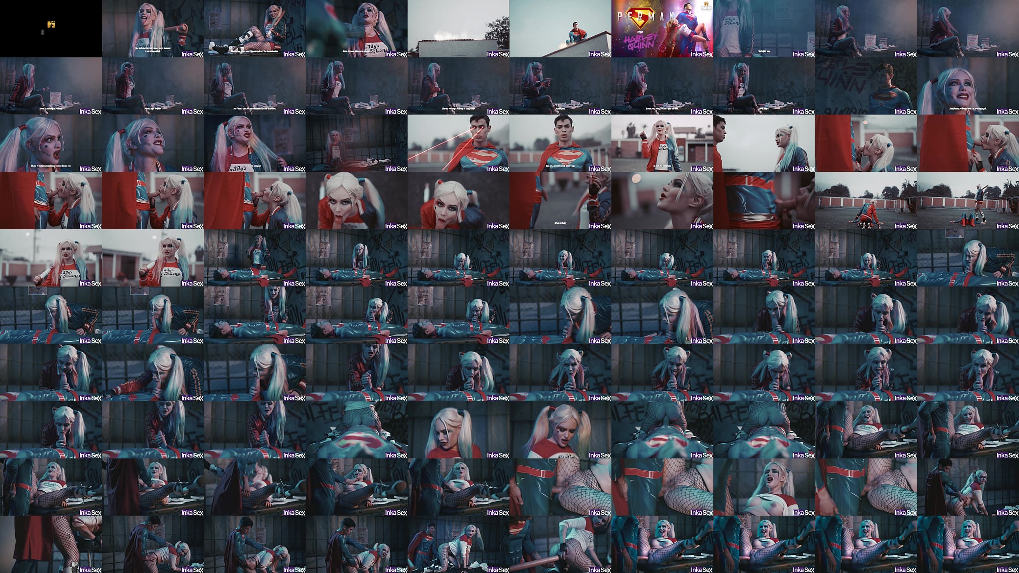 Superman destroza el ano a Harley Quinn y le hace un creampie en el ano. 预览图
