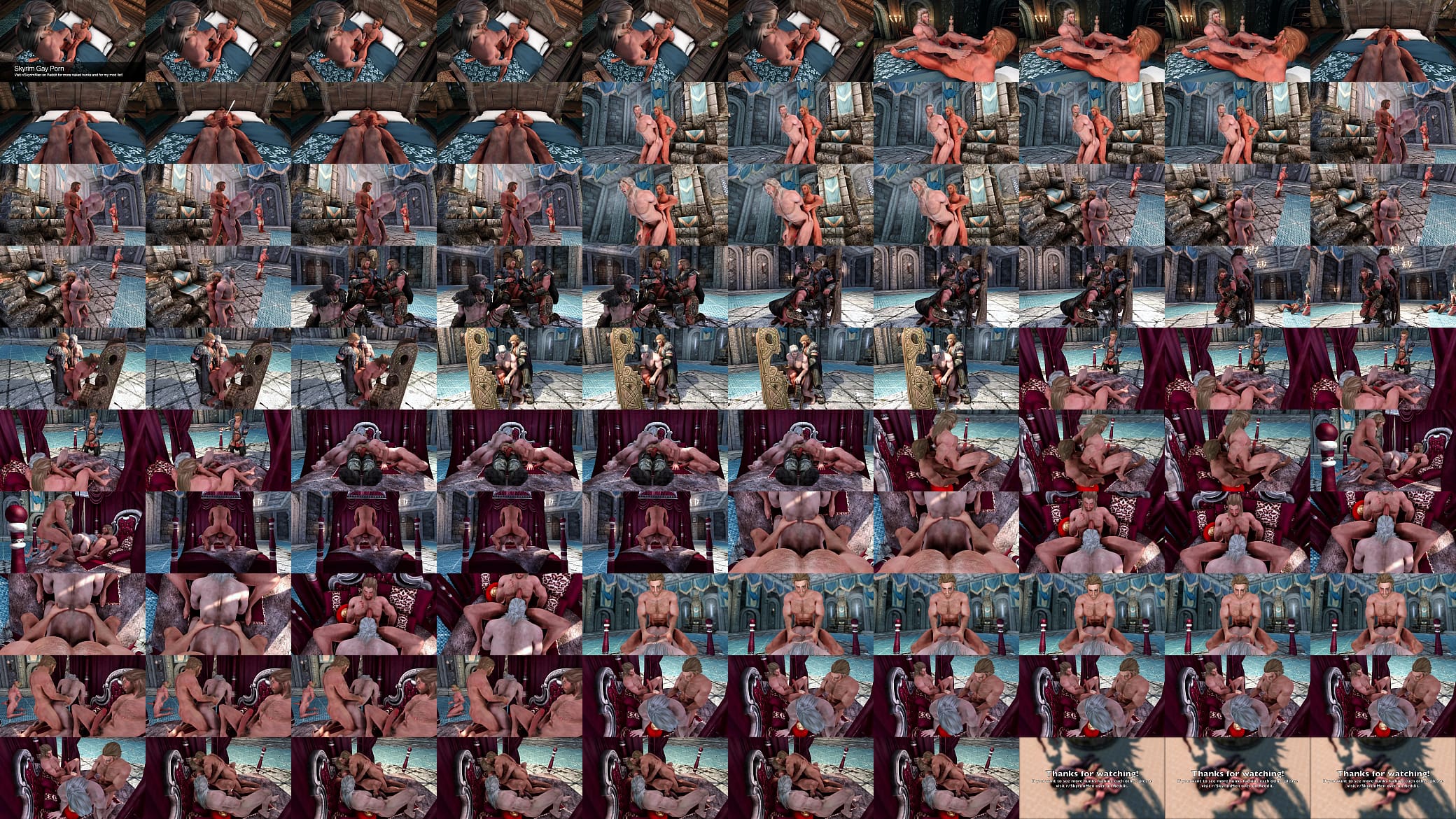 Skyrim Gay Porn: Fuck Fest at the Palace of the Kings 预览图