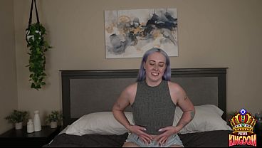 Casting creampie for curvy PAWG