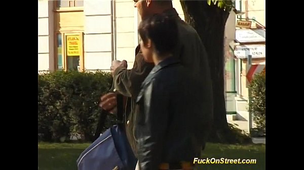 Fuck on street babe gets cock