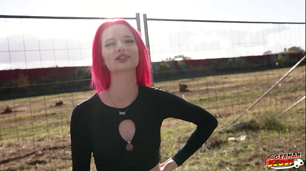 German Scout - First Time Porn Casting for Skinny Redhead Teen 18 KimKaty Rides