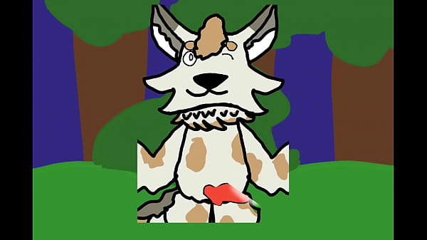 Bouncing Furry Wolf with a dick