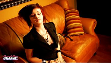 Tattooed College Marcie Deep Dildo Ride And Vibrator Tease!