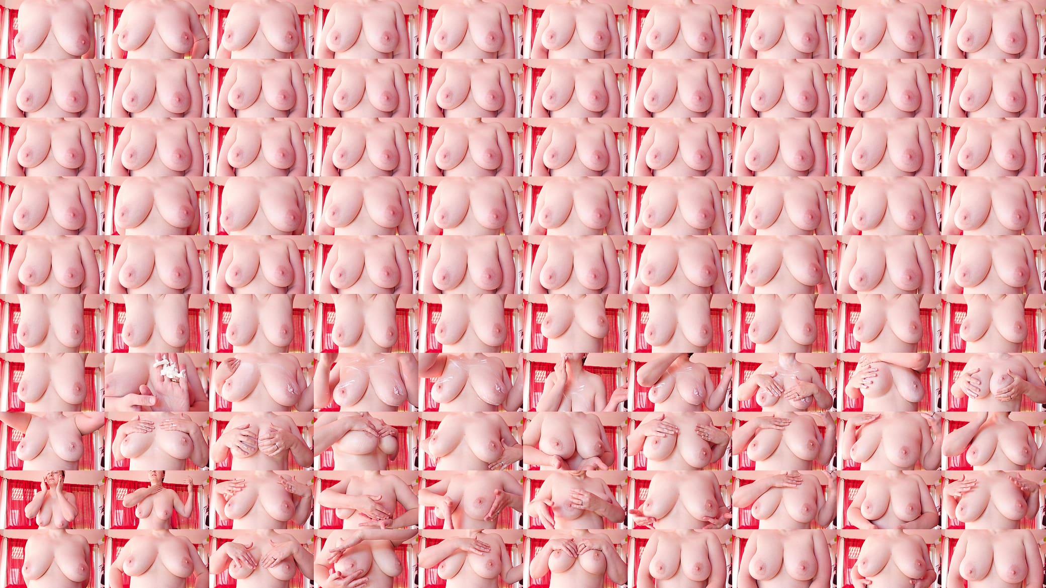 ASMR just standing and using cream. Big natural tits. 预览图