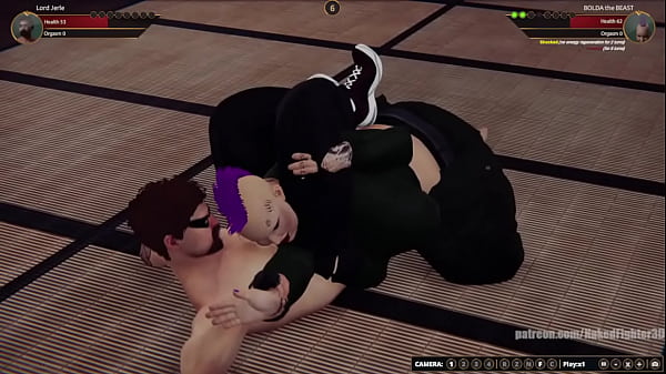 Lord Jerle VS BOLDA the BEAST (Naked Fighter 3D)