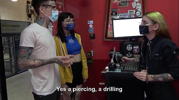 Cock piercing with a happy ending! Threesome with Mei Pang & John Lemon