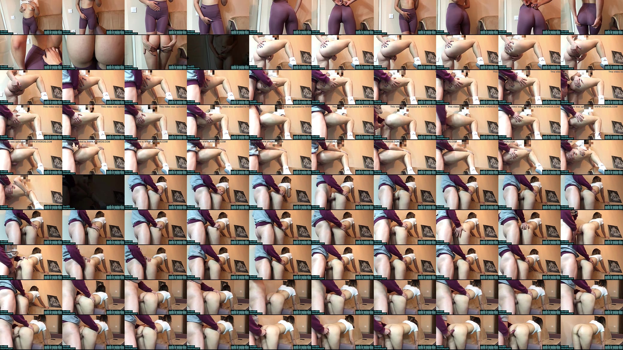 A white girl gets fucked in a doggy pose after a party 预览图
