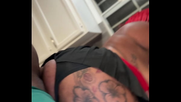 Sexy red head with creamy pussy twerking on the dick