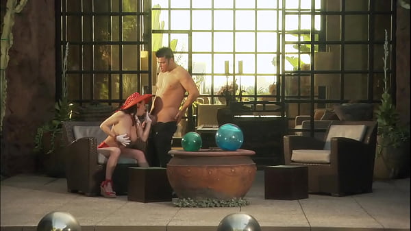 Big Tit Brunette Rayveness Sucks and Fucks a Hard Cock Dry