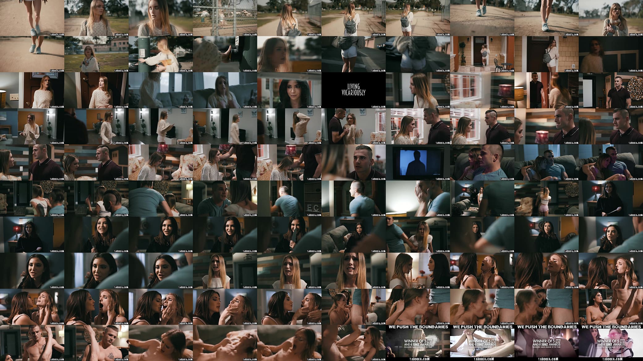 WOW! Can a scene possibly be much hotter than this!? Stalker Jane Wilde makes two scared friends Nathan Bronson and Natalie Knight to fuck! 预览图