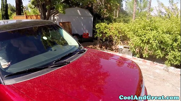 Morgan Lee fucked in car after oral foreplay