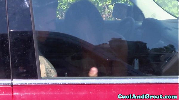 Morgan Lee fucked in car after oral foreplay