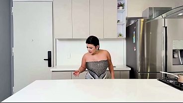 My horny stepsister wants to ride my cock when we are alone! Intense doggy fuck!