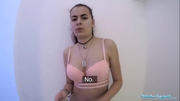 Public Agent Russian student with shaven pussy gets fucked in stairwell