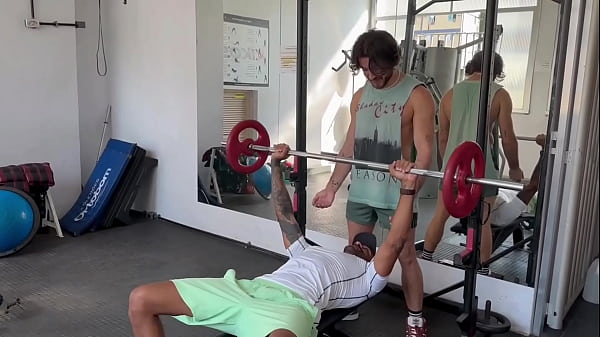 Making out at the gym.