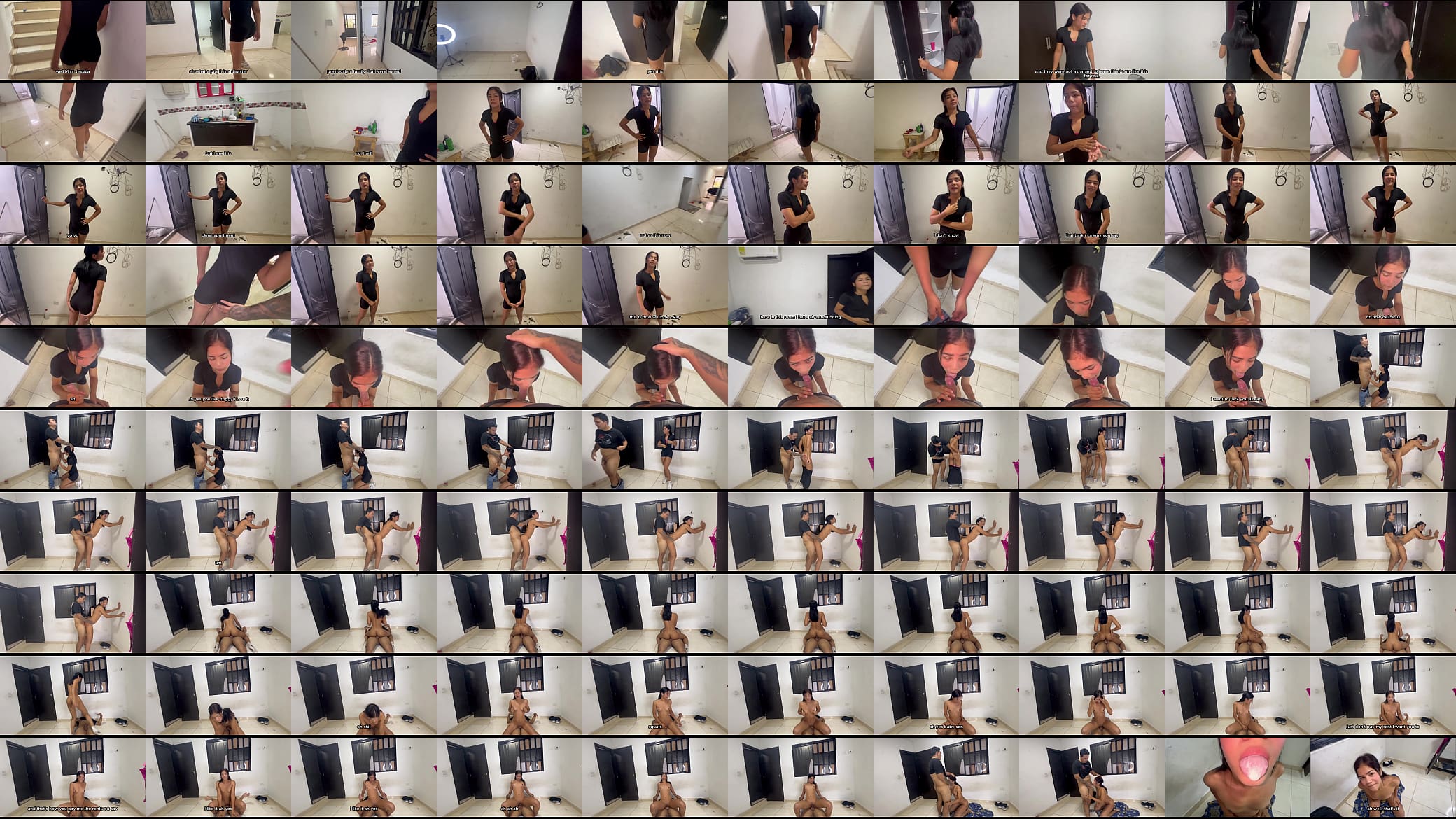 Beautiful skinny brunette pays the rent with her perfect body. English homemade latina mexican 预览图