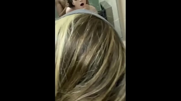 Sexy pink sock teen gets toe curling orgasm in public bathroom