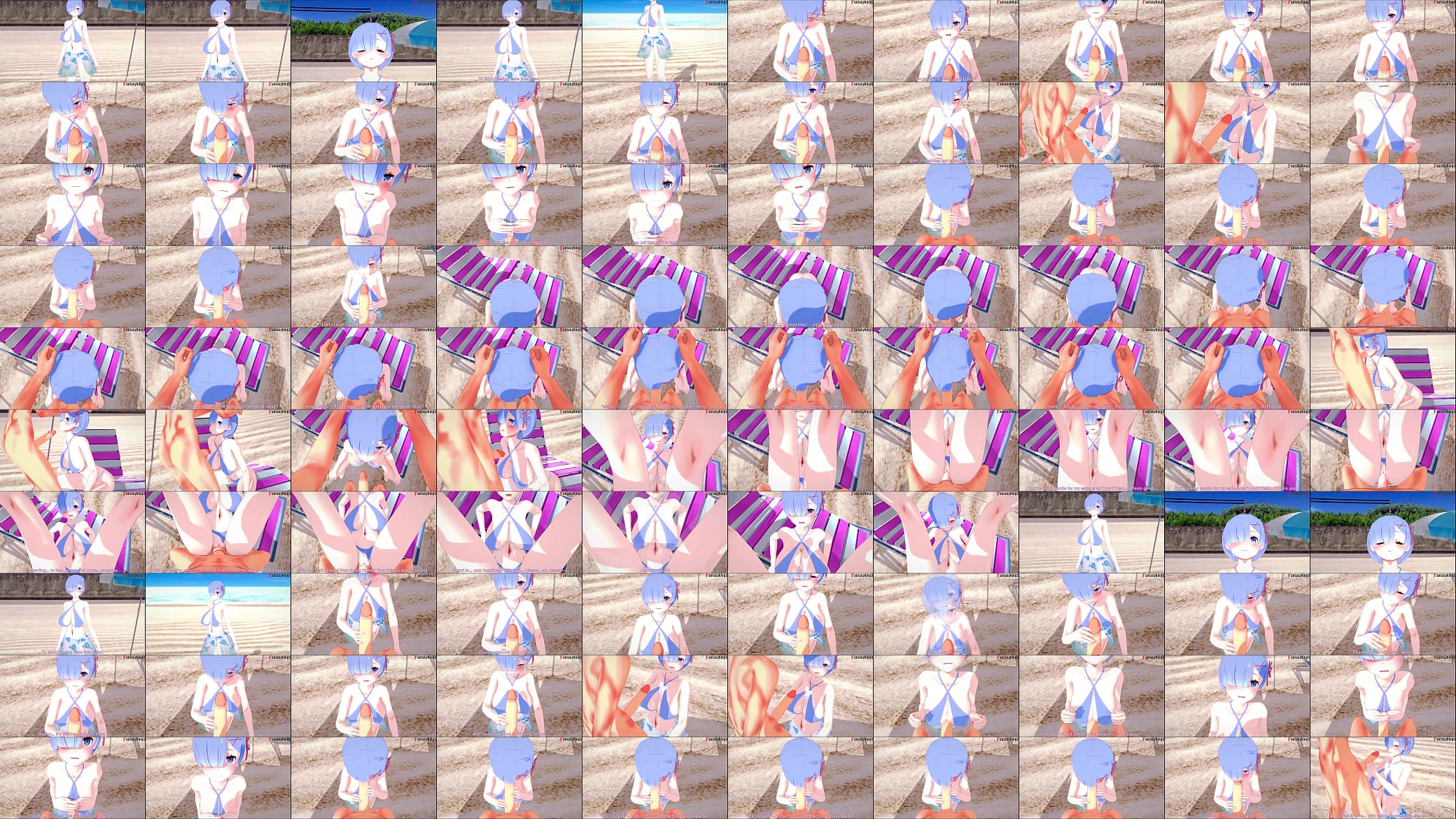 Rem fucking POV on the beach | Re: Zero | free pov | Full &amp; POV on Sheer &amp; PTRN: Fantasyking3 预览图