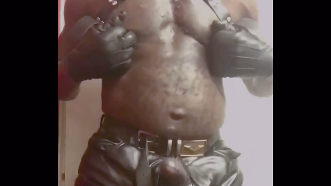 Leather Nipplebate &amp_ Cum
