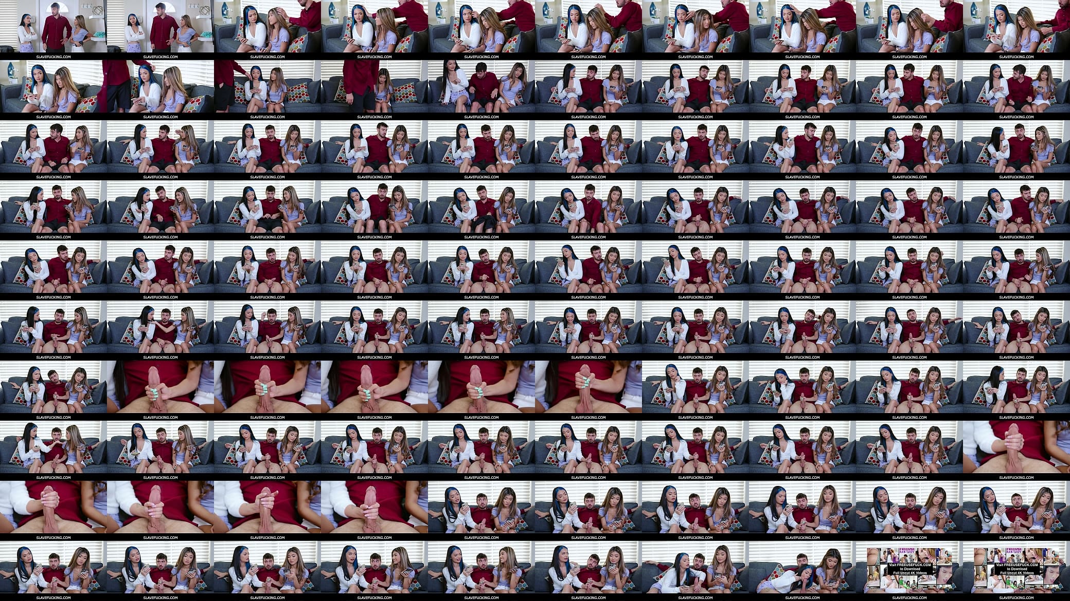 SlaveFucking - Freeuse Tiny Teen Asian Stepsisters Threesome With Big Dick Stepbrother - Clara Trinity, Paisley Paige 预览图