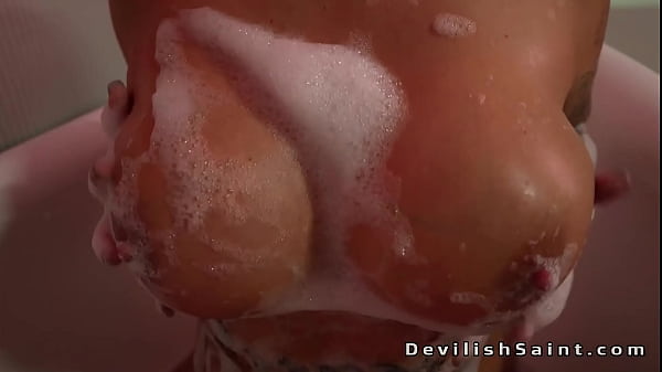 Huge tits tattooed blonde foot anal fucked
