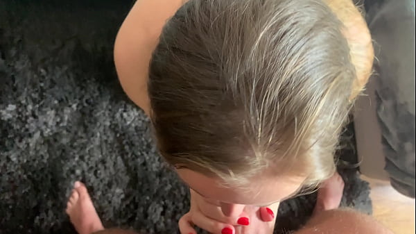 Morning blowjob from the wife before going to work
