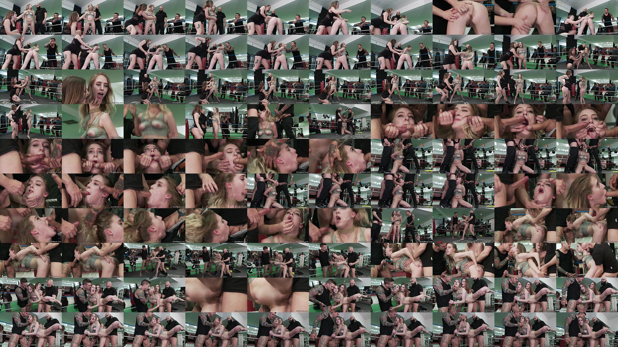 Spinner gang bang fucked in boxing gym 预览图