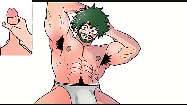 Download Video - Adult Midoriya &lpar;adult gay yaoi&rpar; gets completely naked &ndash; Muscular and well-endowed gets totally naked