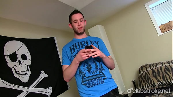 Horny Amateur Straight Hunk Bentley Jerks Off