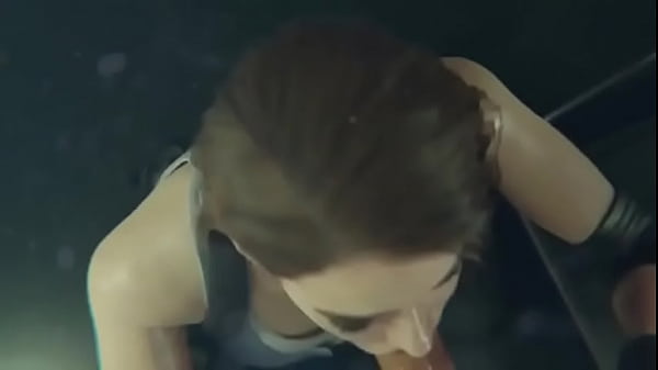 Jill Valentine sucks big cock. (Red lipstick)