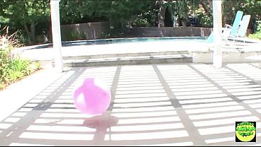 Cute brunette squirting intensively while the guy in doggy style position drills her wet pussy