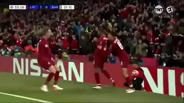 Liverpool fode Bar&ccedil;a de quatro