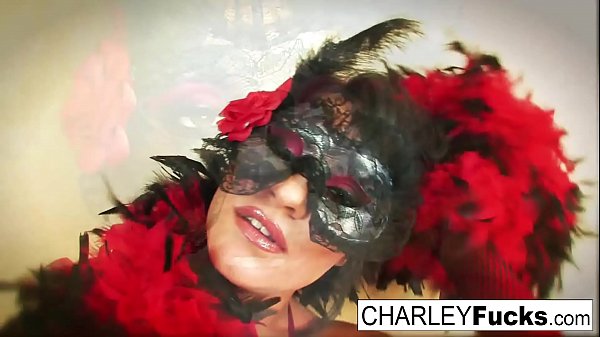 Charley wears some sexy lingerie and stockings