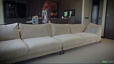 Daisy Dolly - Girl next door tied up and gagged by home owner and dressed in catsuit bondage EP